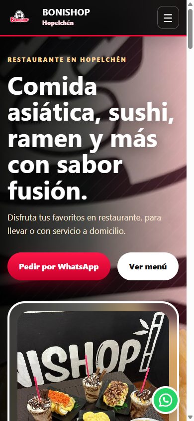 Captura del sitio Bonishop