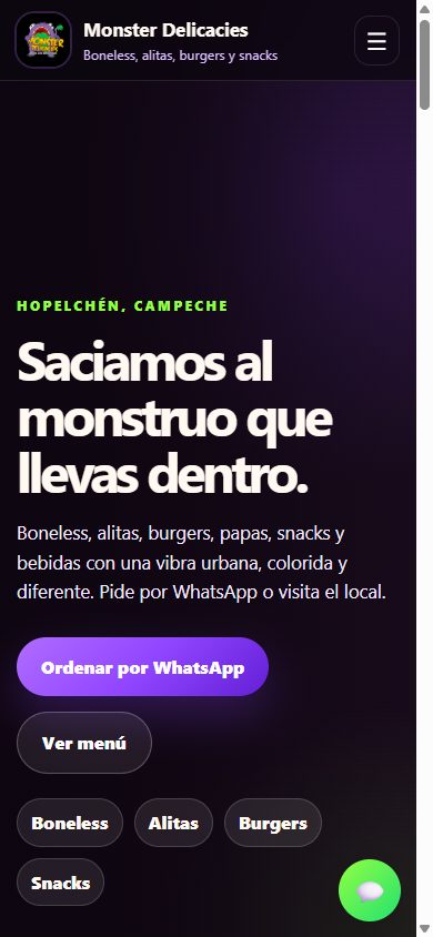 Captura del sitio El Camarón Feliz